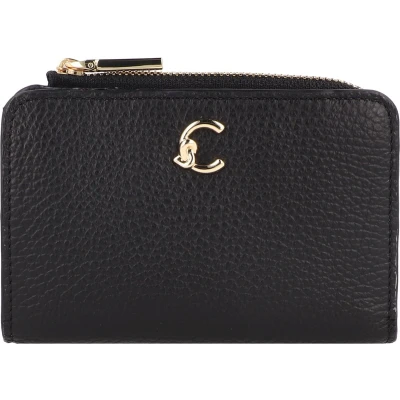 Afbeelding van COCCINELLE Leren Portemonnee C Me Wallet Noir Zwart