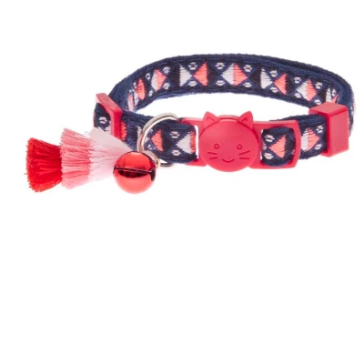 Afbeelding van Ferribiella Bohemian Cat Collar Kattenhalsband Rood 20 30 Cm