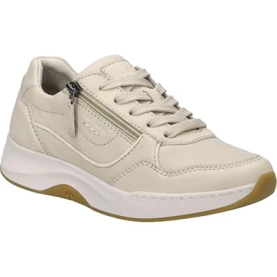 Afbeelding van Josef Seibel ELLI Sneakers laag, Dames, Maat: 36, Beige Leer en textiel