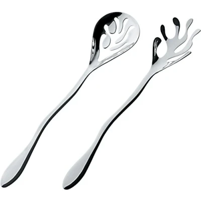 Afbeelding van Alessi Mediterraneo Saladebestek Set Van 2 Zilver