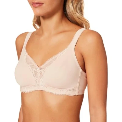 Image de Triumph Modern Lace+cotton N Femme Soutien gorge Basic/Running Style, Beige Neutre, 105D