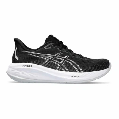 Afbeelding van Asics Gelcumulus 26 Hardloopschoenen neutraal, Dames, Maat: 39, Black concrete Kunststof