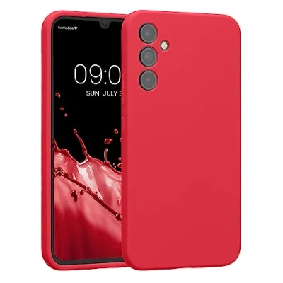 Afbeelding van kwmobile telefoonhoesje geschikt voor Samsung Galaxy A34 5G TPU backcover met siliconen coating Smartphone case in awesome pink