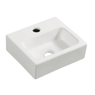 Afbeelding van Wiesbaden Leto mini fontein 28 x 24, 5 9 cm keramiek glans wit