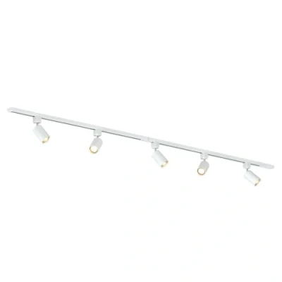 Afbeelding van Focus III 1 Fase Railverlichting GU10 300cm I vorm 5 spots Railsysteem Wit
