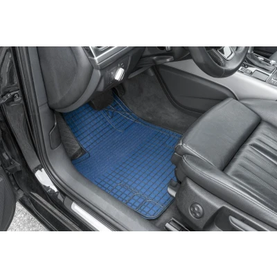 Afbeelding van WALSER New Style 28054 Vloermatset PVC voor en achter 4 Zwart, Blauw Universeel geschikt