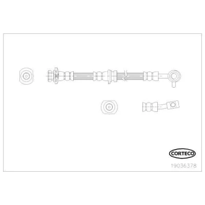 Afbeelding van CORTECO 19036378 Remslang Vooras links 640