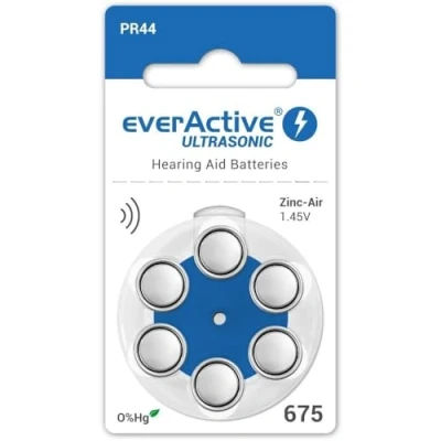 Afbeelding van EverActive PR44 ZA675 Knoopcel voor Hoortoestellen gehoorapparaat 6 Stuks