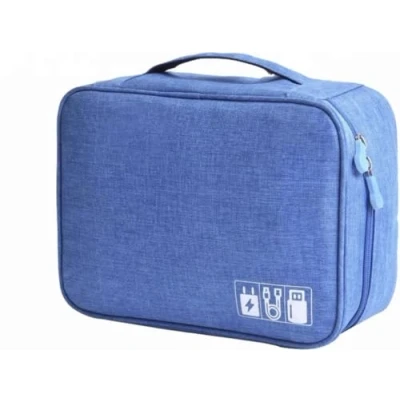 Afbeelding van Elektronica &amp; Accessoires Organizer Tas Kabel Kabeltas Licht blauw