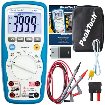 Afbeelding van Peaktech 3355 multimeter 1000V AC/DC 10A IP67 CAT IV 600V
