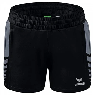 Afbeelding van Erima Six Wings worker short dames zwart/slate grey