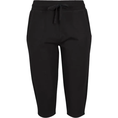Afbeelding van Build your Brand Ladies` Terry 3/4 Jogging Pants BY067 Black
