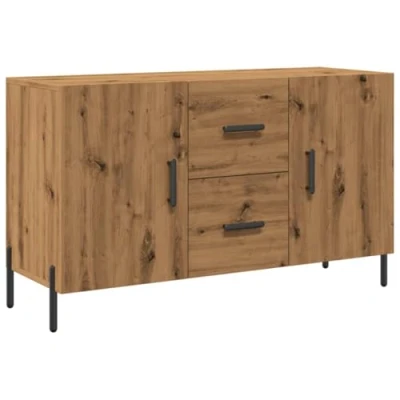 Image de vidaXL Buffet chêne artisanal 100x36x60 cm bois d&#039;ingénierie857321