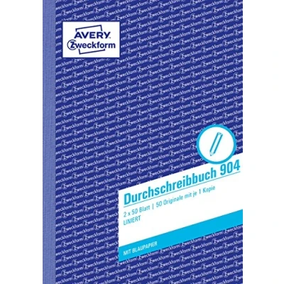 Afbeelding van Avery, Formulier, Zelfkopiërend kopieerboek Papierformaat: DIN A5 Aantal exemplaren: 1 exemplaar (50 x)