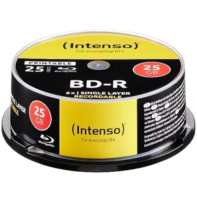Afbeelding van Intenso 5101114 Blu ray BD R SL disc 25 GB stuk(s) Spindel Bedrukbaar