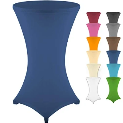 Afbeelding van Gräfenstayn® Stretch Hoes Diana met Öko Tex certificering, voetversterking, 40 C, machinewas in vele kleuren en maten Ø60 65 cm, Ø 70 75 80 85 cm (blauw, 60 cm)