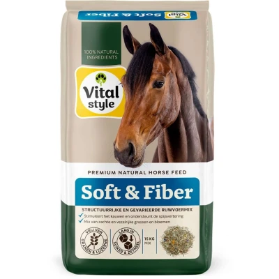 Afbeelding van VITALstyle RuwvoerMix Soft &amp; Fiber 15 kilogram
