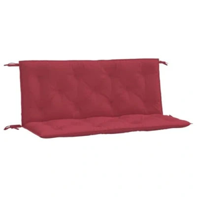 Afbeelding van Tuinbankkussens 2 st 120x50x7 cm oxford stof wijnrood