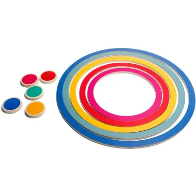 Afbeelding van BS Toys 5 Hoepelspellen Hout Kinderspel Educatief