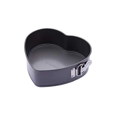 Afbeelding van KitchenCraft MasterClass Hartvormige Taartvorm met Antiaanbaklaag ‎Gelegerd Staal 21,5 x 7,5 22,5 Centimeter Zwart