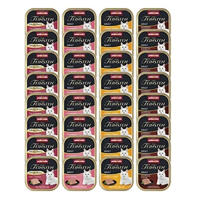 Afbeelding van 32x100g Mix Gevogelte (4 Smaken) animonda vom Feinsten Kattenvoer