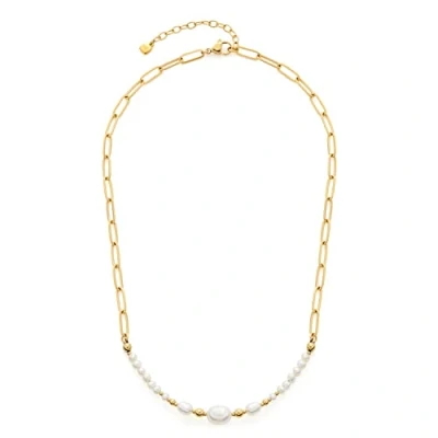 Afbeelding van Leonardo SÜSSWASSERPERLE Ketting goldcoloured, Dames, Maat: One Size, Gold coloured