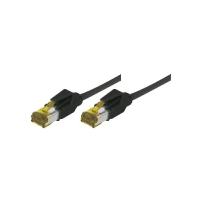 Image de Cordon RJ45 sur câble catégorie 7 S/FTP LSOH snagless noir 0,5 m