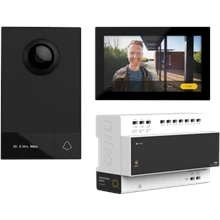Afbeelding van Niko, videofoon kit, 2 draads, met controller, buiten en binnenpost, voor opbouw, 1 beldrukknop
