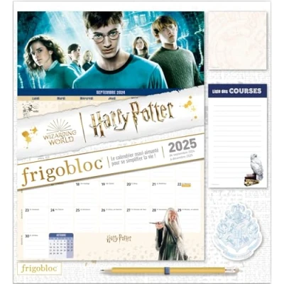Afbeelding van HARRY POTTER FRIGOBLOC MENSUEL 16 MOIS (SEPT.2024 DEC.2025)