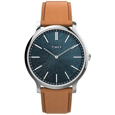 Afbeelding van Timex Gallery Horloge Brown, Heren, Maat: One Size, Brown