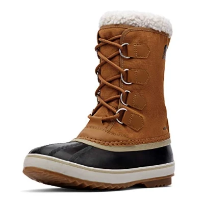 Afbeelding van Sorel 1964 PAC Nylon WP Snowboots, Heren, Maat: 41.5, Camel brown/black Imitatieleer/ textiel