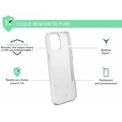Afbeelding van Force Case, Versterkte hoes Geschikt voor Apple iPhone 12 Pro Max PURE, Transparant
