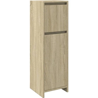 Afbeelding van Badkamerkast 30x30x95 cm spaanplaat sonoma eikenkleurig