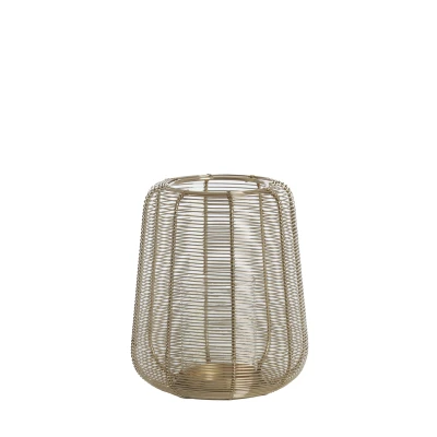 Afbeelding van Light &amp; Living Windlicht ADETA Ø18x21cm Goud