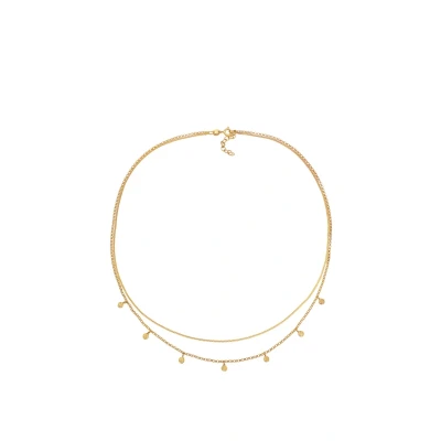 Afbeelding van Elli Layer LOOK Ketting goldcoloured, Dames, Maat: 42, Gold coloured