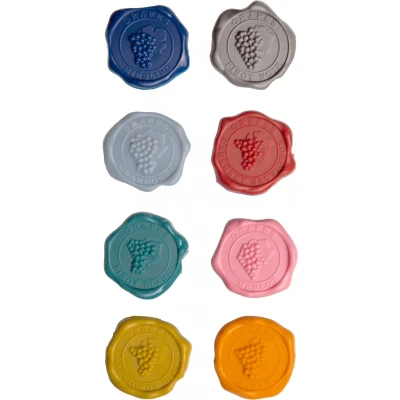 Afbeelding van Vacu Vin Set Van 8 Glasmarkers Classic Multicolor