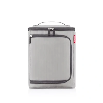 Afbeelding van Reisenthel Coolerbox Koeltas 6 blikjes 7L Herringbone Grey Lichtgrijs