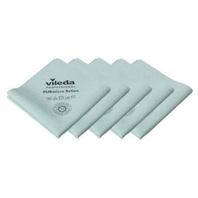 Afbeelding van Vileda Professional Purmicro Active groene doeken, 5 stuks