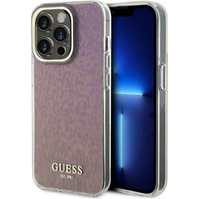 Afbeelding van Guess Faceted Mirror Disco Back Case Geschikt voor Apple iPhone 15 Pro Max (6.7&quot;) Roze