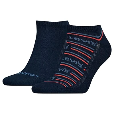 Image de Levi&#039;s Sneaker Crew Sock Mixte, Black Marshmellow, 43/46 EU