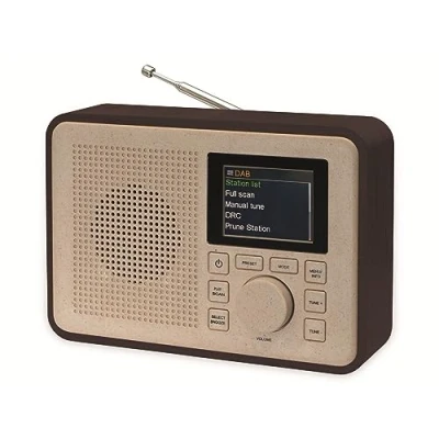 Afbeelding van Denver DAB Radio BIO PLASTIC Retro DAB+ / FM Bluetooth 40 voorkeuzezenders DAB60DW
