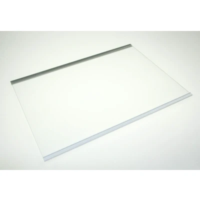 Afbeelding van Plaque en verre Whirlpool Indesit 481010667591 réfrigérateur congélateur combiné C00340331 bovenste v. koeler+zilver witte profielen