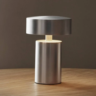 Afbeelding van Audo Column accu tafellamp, IP44, alu