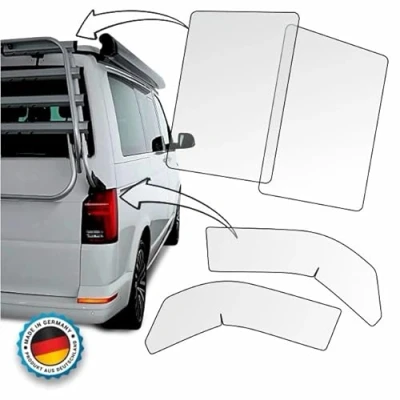 Afbeelding van LACKSCHUTZSHOP Lakbeschermingsfolie voor VW T6/T6.1 fietsendrager, transparante beschermfolie Volkswagen bagagedrager en Thule fietsendrager