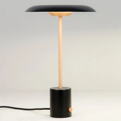 Afbeelding van LED tafellamp Hoshi met dimmer, zwart koper
