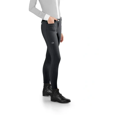 Image de Ego7 Pantalon d&#039;Équitation Jumping EJ Vert/Gris EU 32