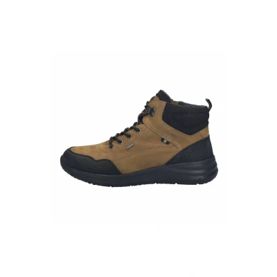 Afbeelding van Josef Seibel Wales Sneaker Sneakers hoog, Heren, Maat: 47, Castagne Leer en textiel