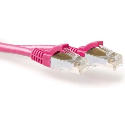 Afbeelding van ACT FB8830 LSZH SFTP CAT6A Patchkabel Snagless Roze 30 meter