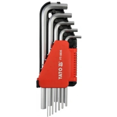 Afbeelding van YATO YT 5835 Haakse schroevendraaierset 1/16&quot; 3/8&quot; Chroom vanadium staal 12