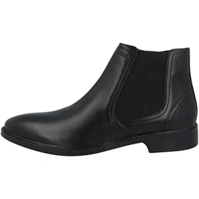 Afbeelding van Geox Gladwin Korte laarzen, Heren, Maat: 45, Black Leer en textiel